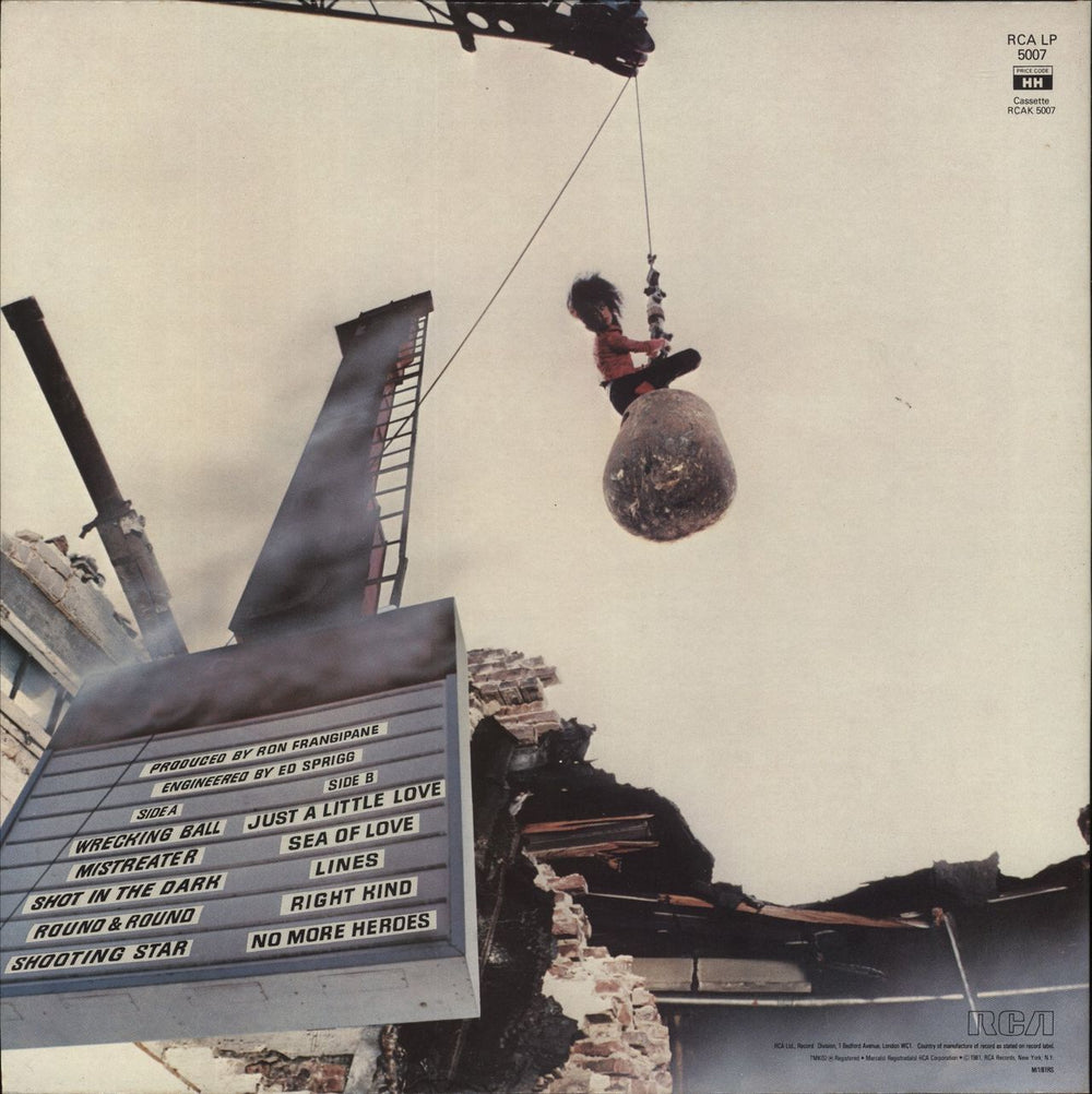 Grace Slick Welcome To The Wrecking Ball UK vinyl LP album (LP record)