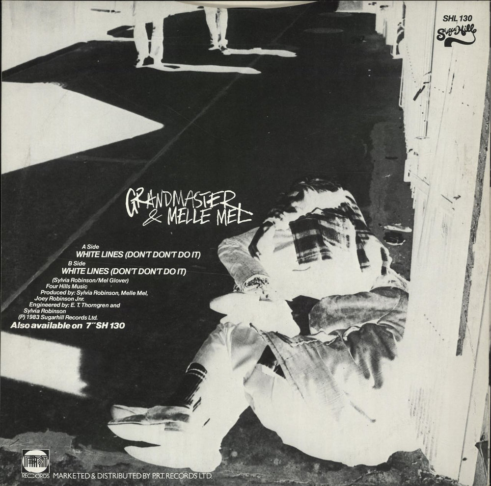 Grandmaster Flash White Lines (Don't Don't Do It) + p/s - EX UK 12" vinyl single (12 inch record / Maxi-single)