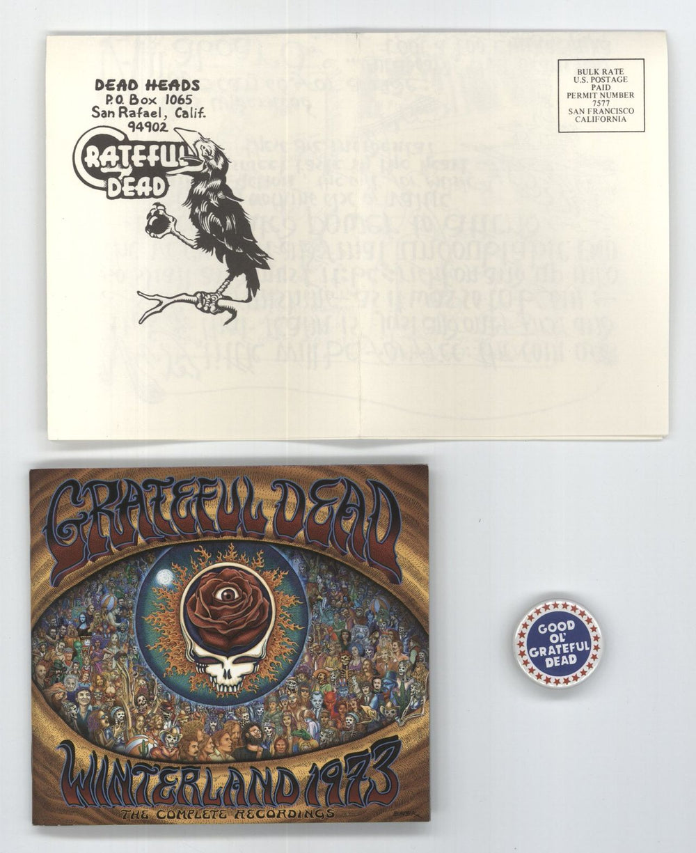 Grateful Dead Winterland 1973: The Complete Recordings + Bonus CD & Badge US CD Album Box Set 2008