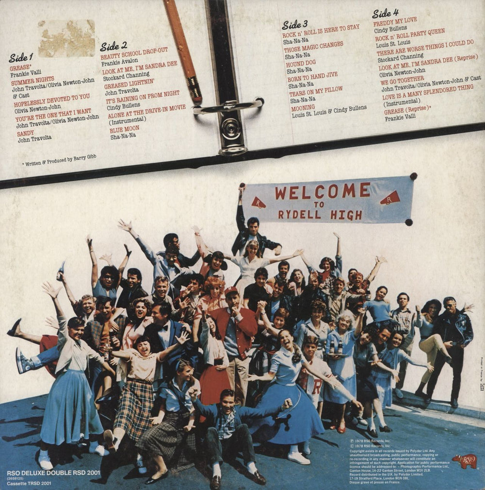 Grease Grease French 2-LP vinyl record set (Double LP Album)