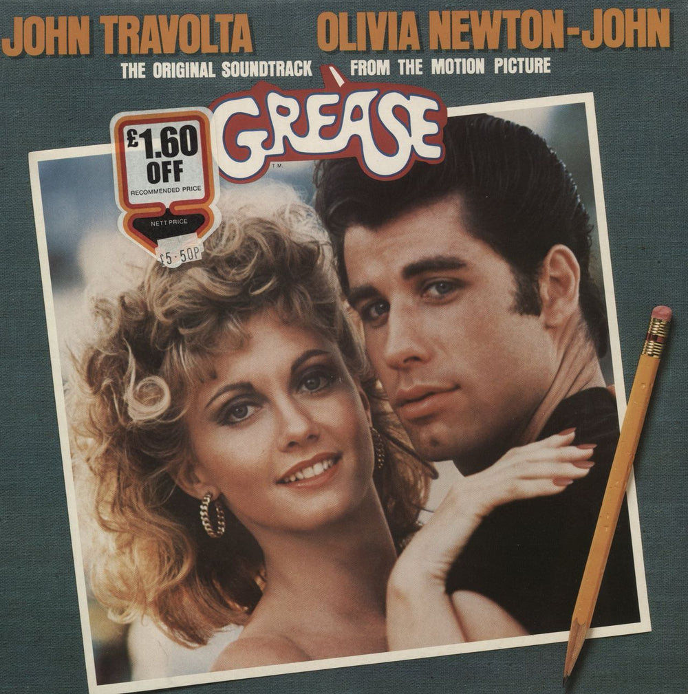 Grease Grease - Price Sticker UK 2-LP vinyl record set (Double LP Album) RSD2001