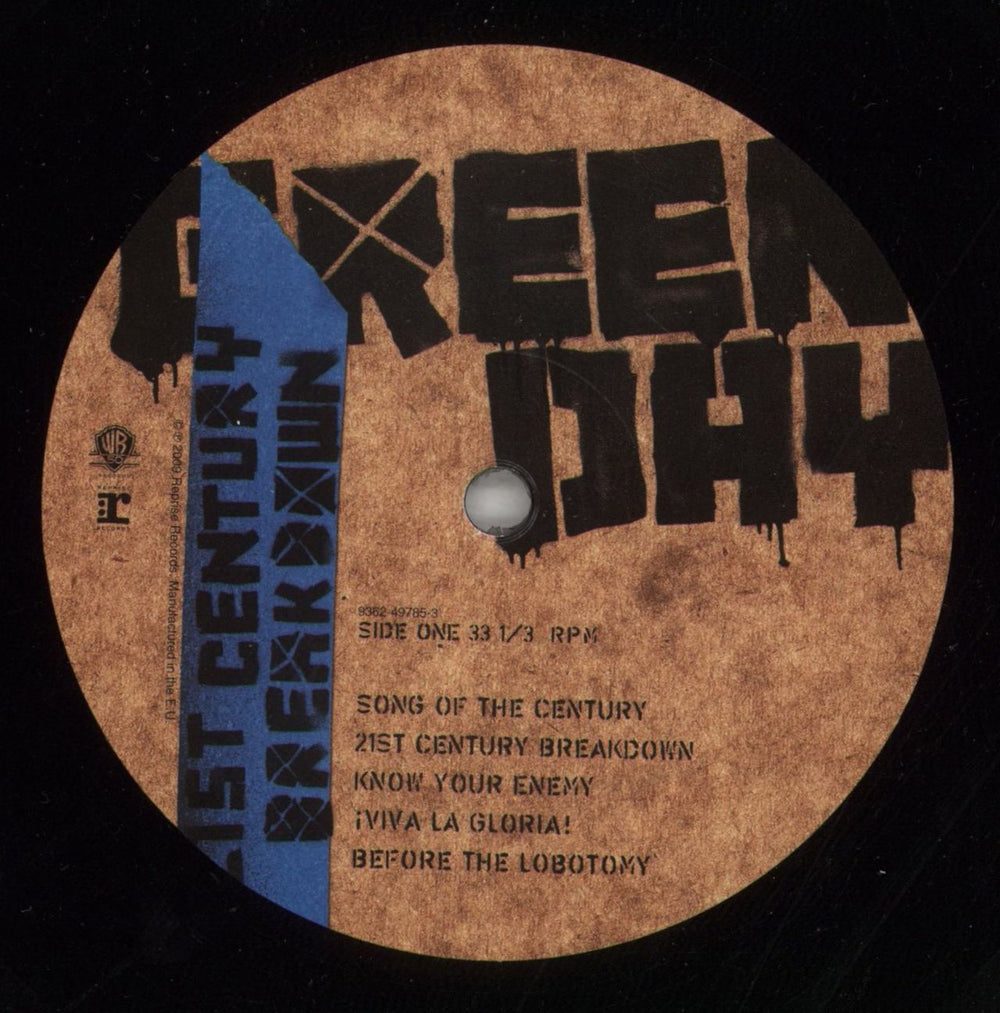 Green Day 21st Century Breakdown US 2-LP vinyl record set (Double LP Album) GRN2LST868157