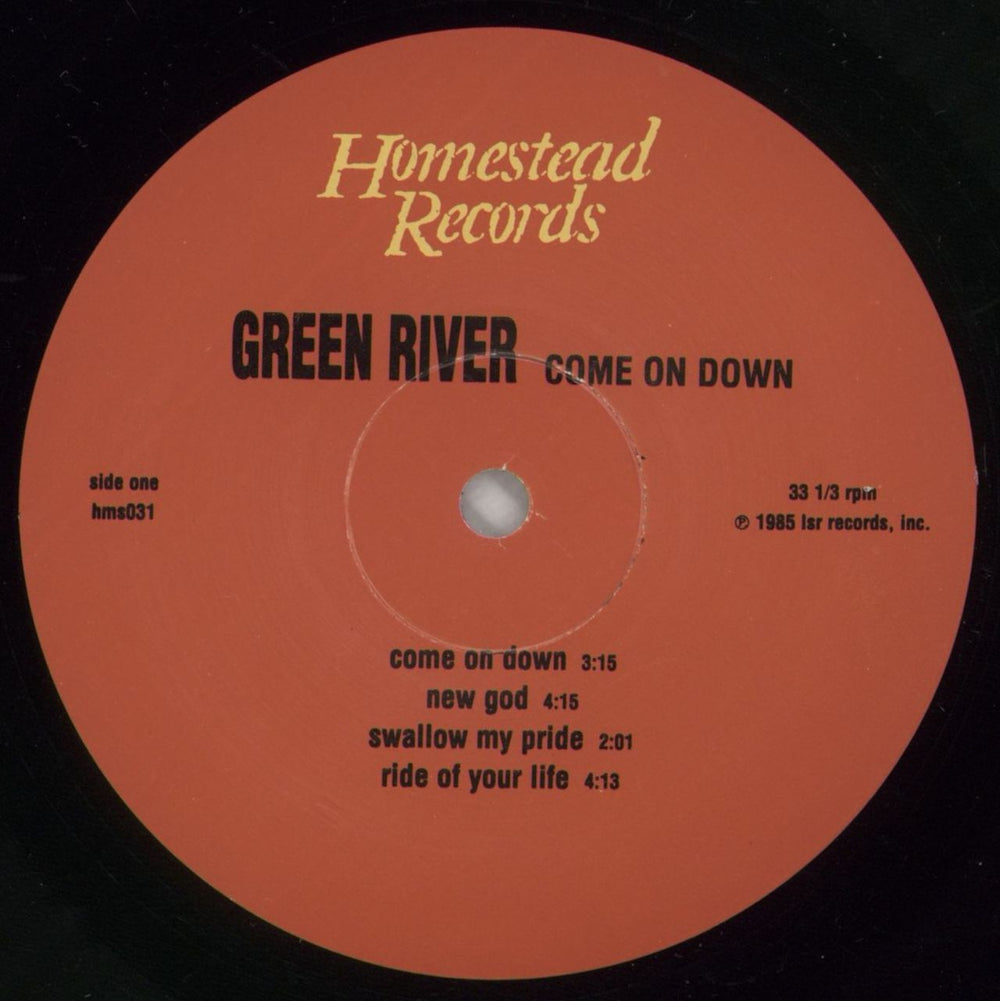 Green River Come On Down US 12" vinyl single (12 inch record / Maxi-single) GRE12CO601562