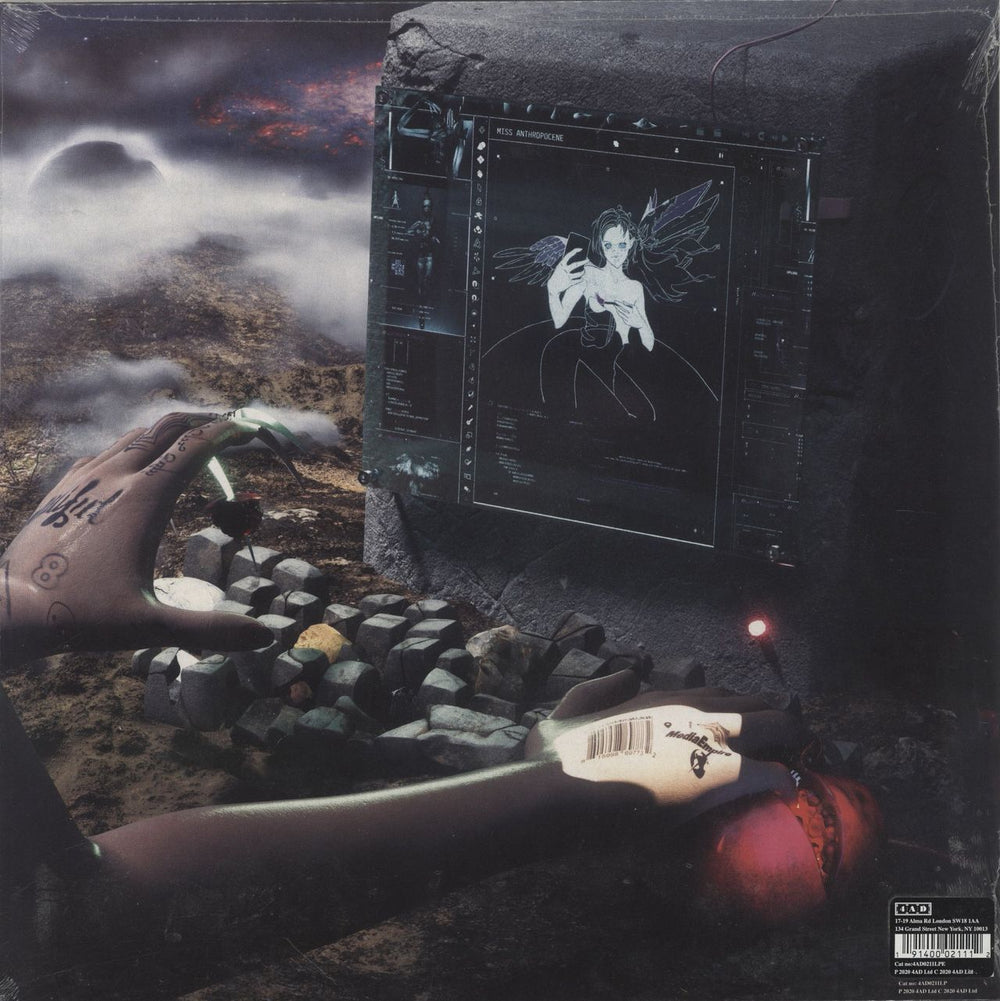 Grimes Miss Anthropocene - Pink Transparent Vinyl - Sealed UK vinyl LP album (LP record) 191400021112