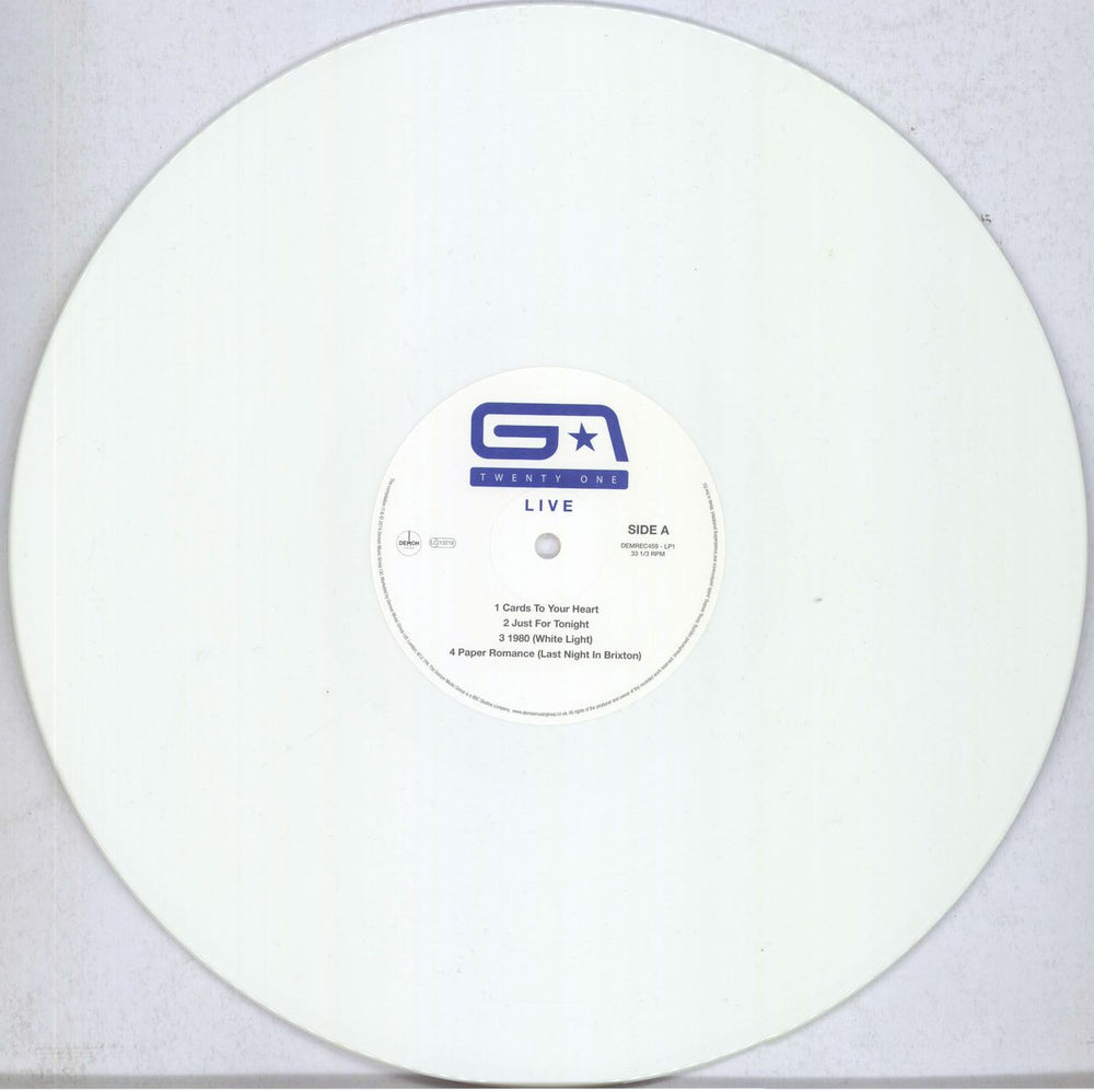Groove Armada Twenty One - 180 Gram White Vinyl UK 2-LP vinyl record set (Double LP Album) GVM2LTW830538