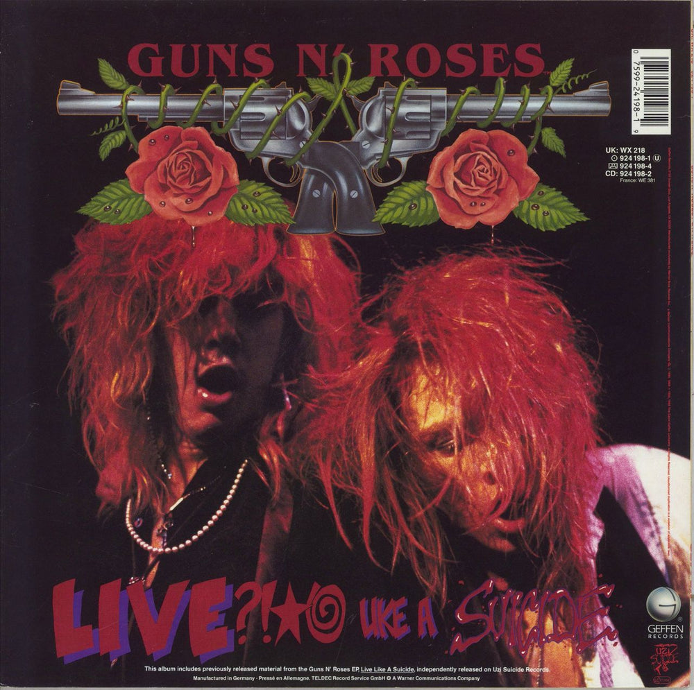 Guns N Roses GN'R Lies - 1st Uncensored Sleeve - Single Stickered - VG UK vinyl LP album (LP record) 075992419819