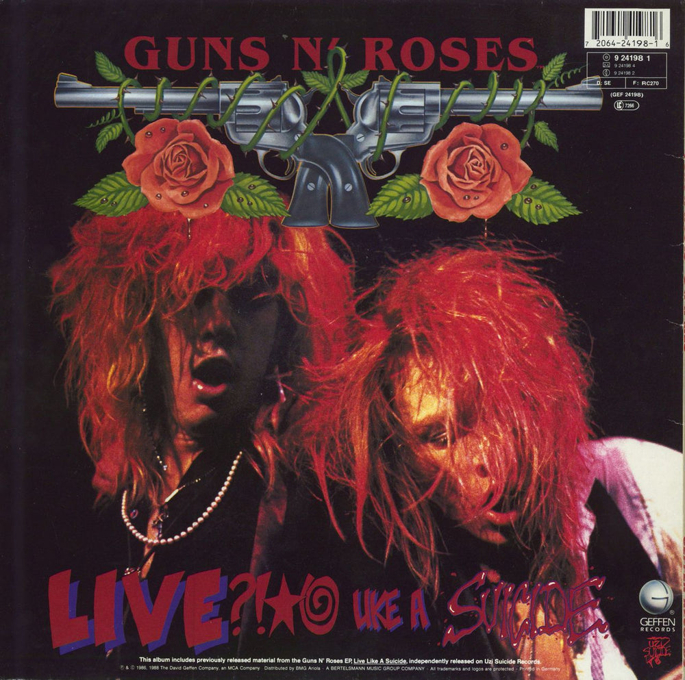 Guns N Roses GN'R Lies German vinyl LP album (LP record) 075992419819