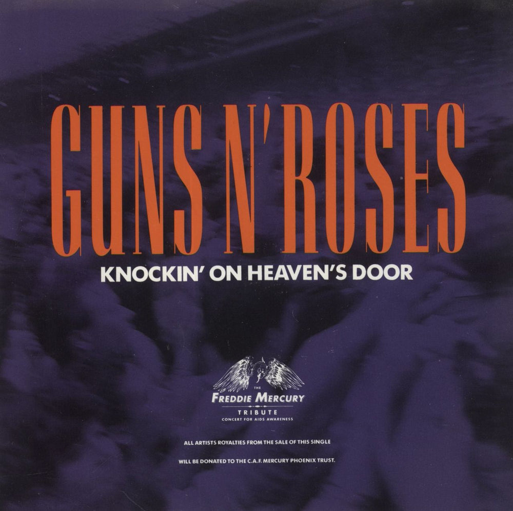 Guns N Roses Knockin' On Heaven's Door UK 7" vinyl single (7 inch record / 45) GFS21