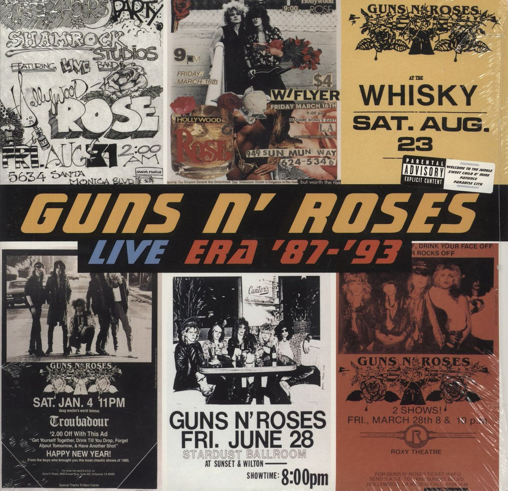 Guns N Roses Live Era '87-'93 - Sealed US 4-LP vinyl album record set 0694905141