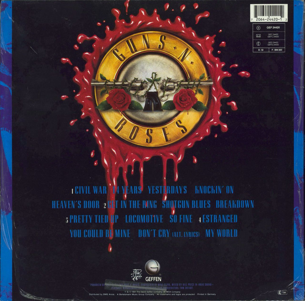 Guns N Roses Use Your Illusion II - 1st - Shrink UK 2-LP vinyl record set (Double LP Album) 720642442012