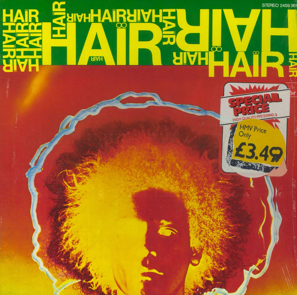 Hair (The Musical) Hair - shrink German vinyl LP album (LP record) 2459361