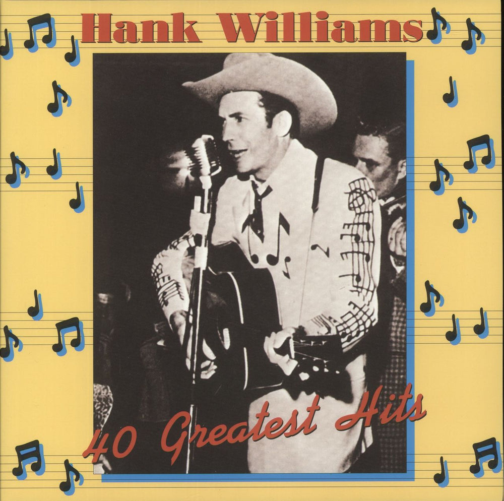Hank Williams Hank Williams - 40 Greatest Hits - 180g UK 2-LP vinyl record set (Double LP Album) MOVLP398