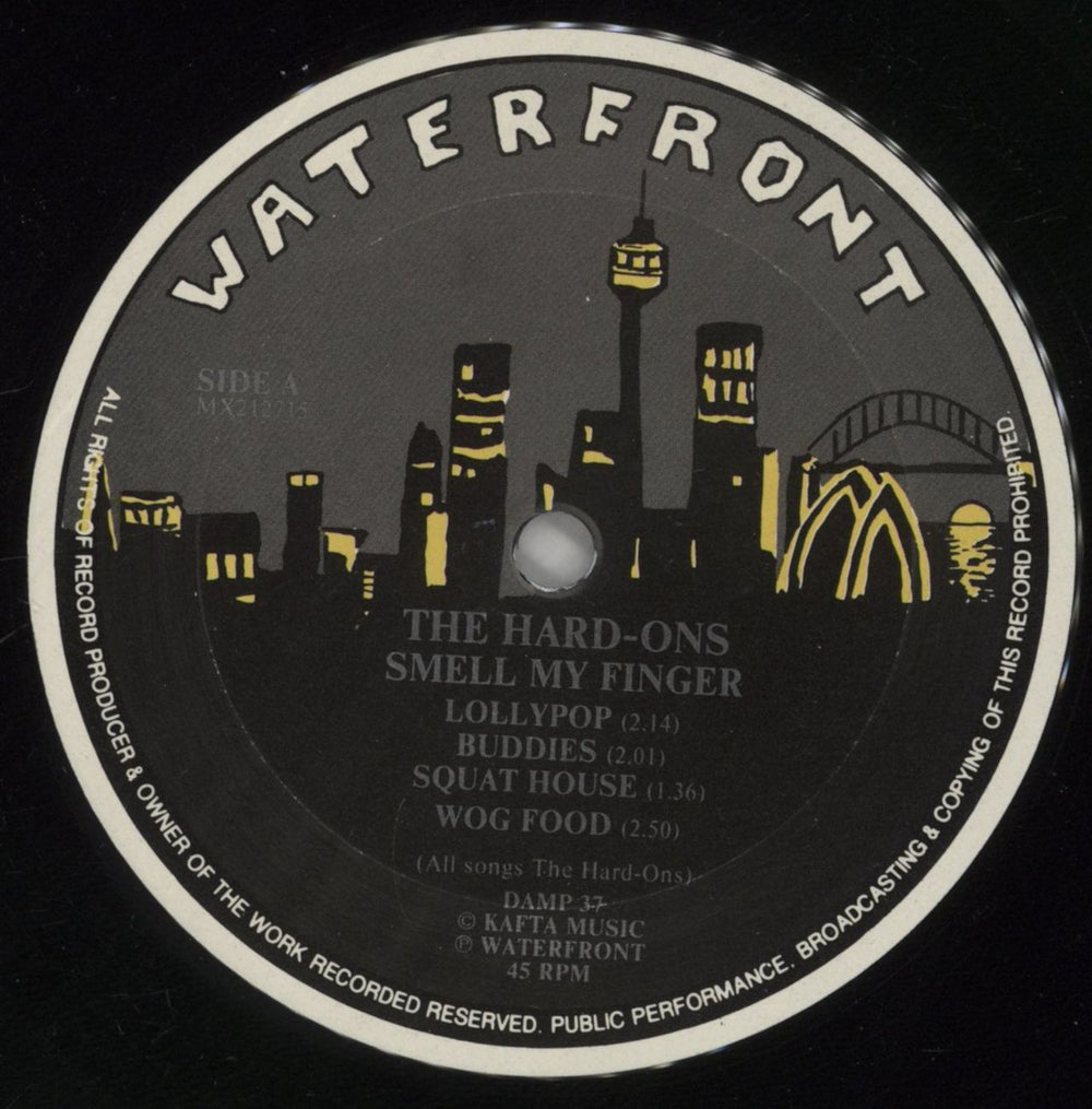 Hard-Ons Smell My Finger Australian 12" vinyl single (12 inch record / Maxi-single) HJ312SM860727