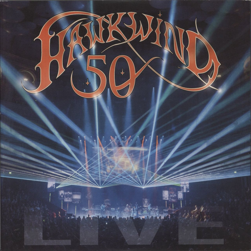 Hawkwind 50 Live UK 3-LP vinyl record set (Triple LP Album) BREDT830