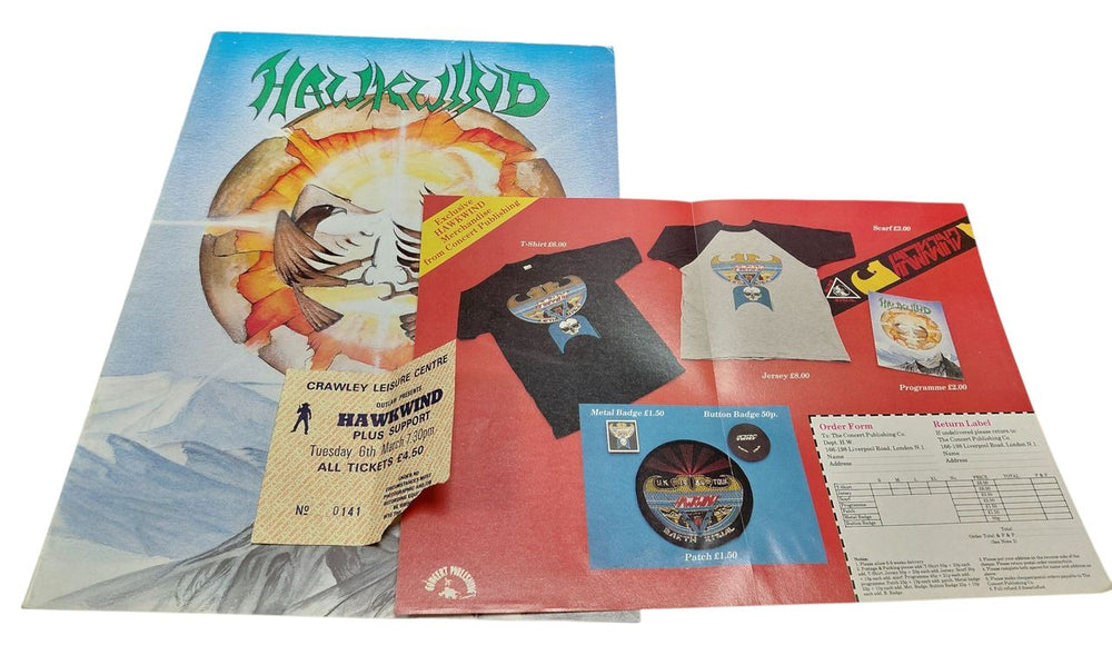 Hawkwind Earth Ritual + Ticket UK tour programme HWKTREA558048