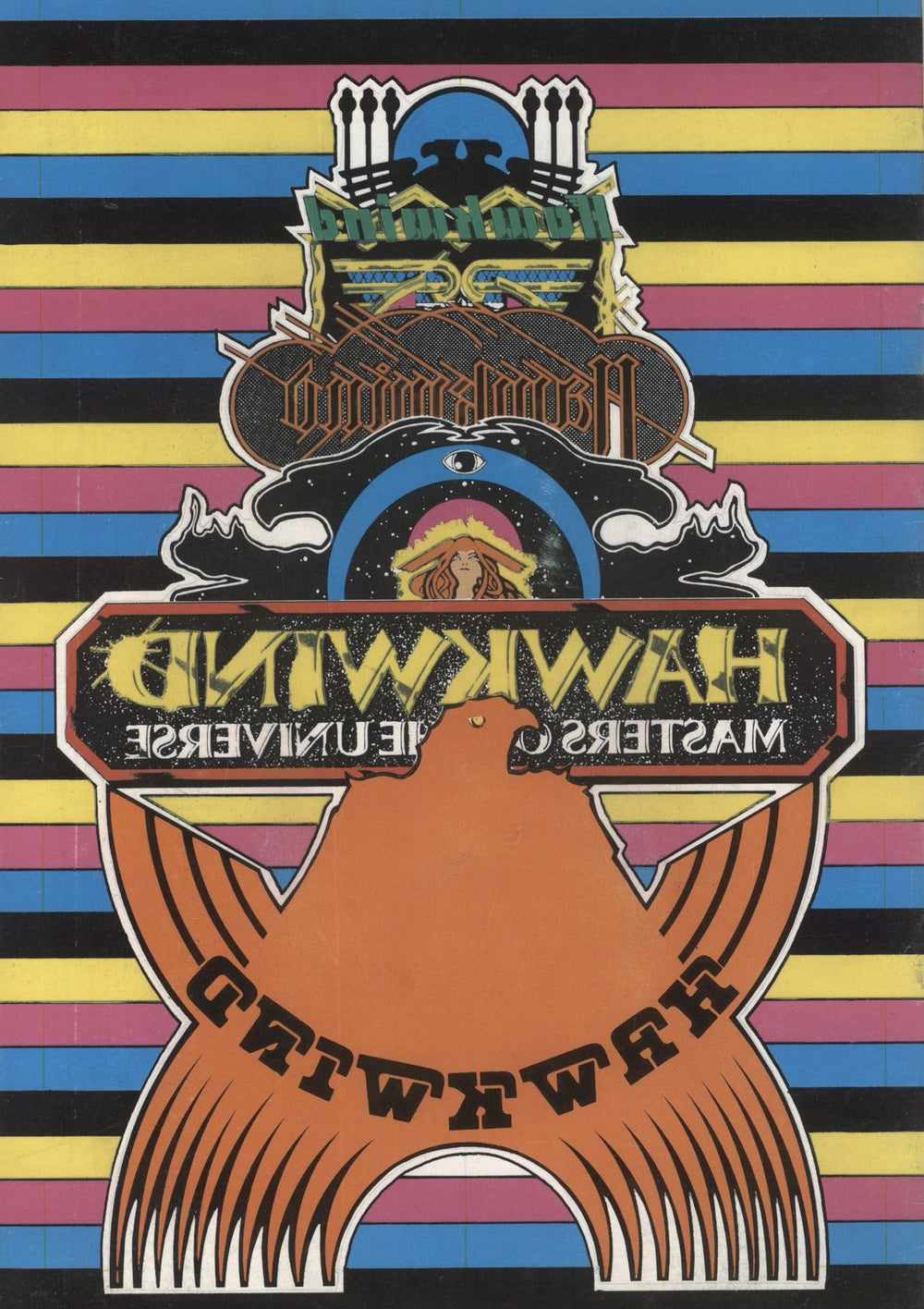 Hawkwind Masters Of The Universe + Ticket Stub UK tour programme