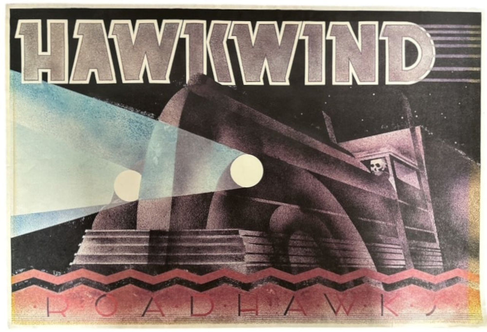 Hawkwind Roadhawks UK Promo poster 30 X 20