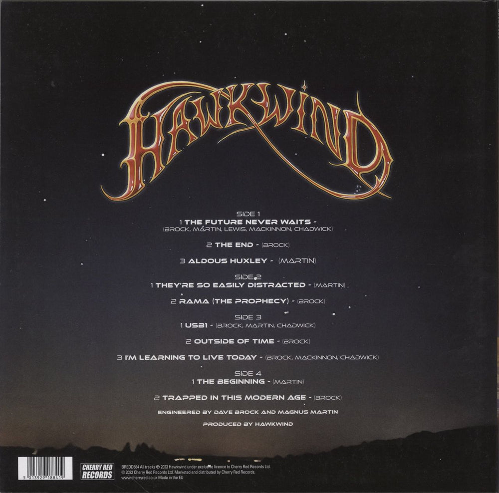 Hawkwind The Future Never Waits UK 2-LP vinyl record set (Double LP Album) 5013929188419