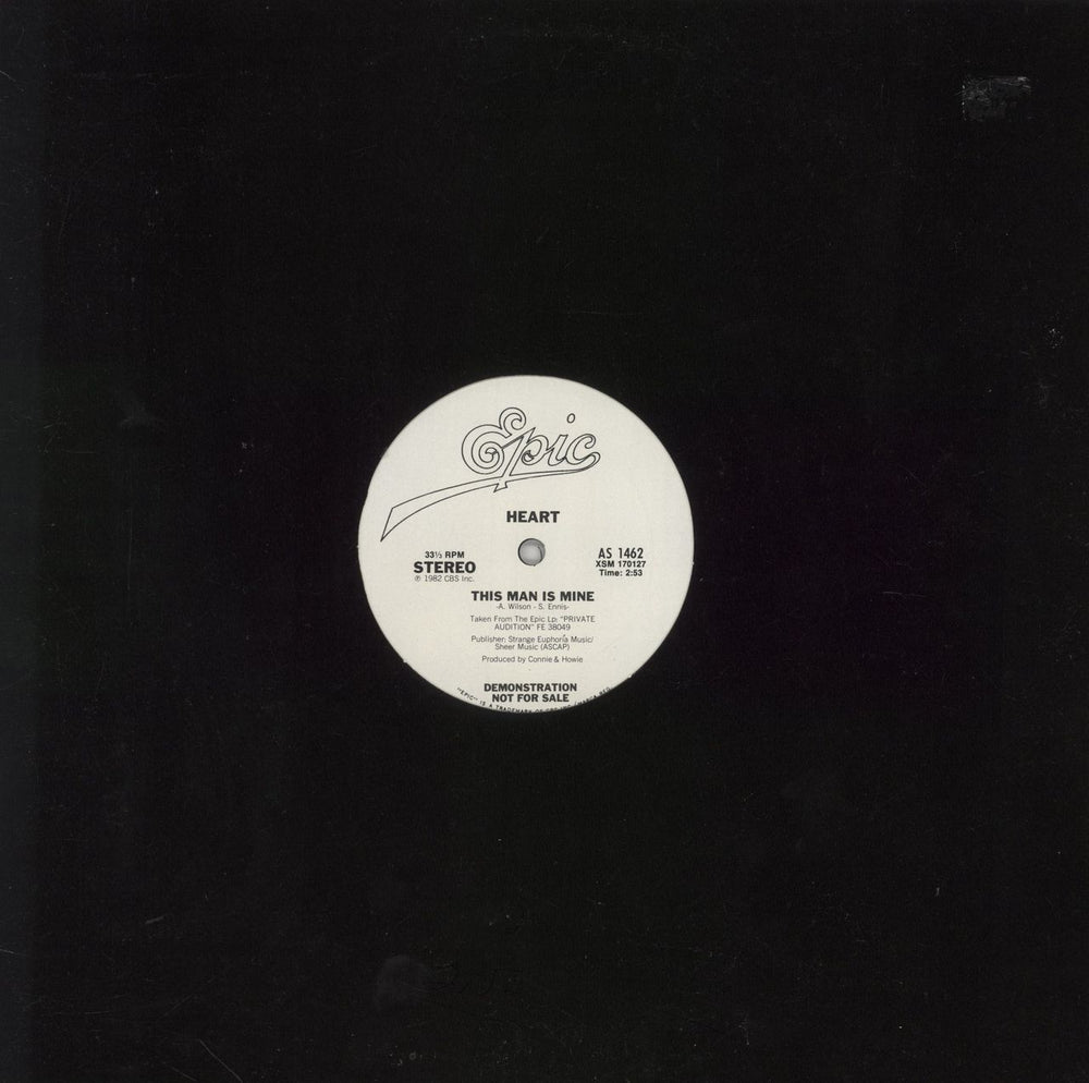 Heart This Man Is Mine US Promo 12" vinyl single (12 inch record / Maxi-single) AS1462