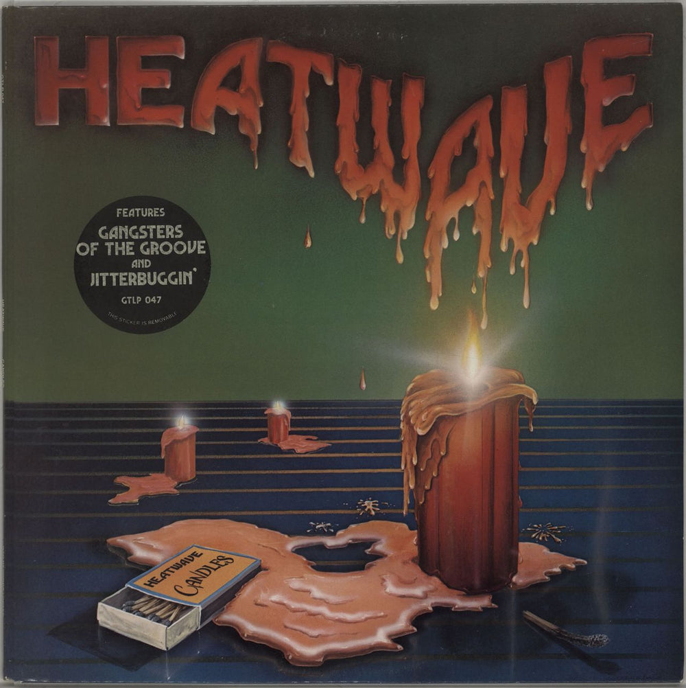 Heatwave Candles + Insert - Stickered Sleeve UK vinyl LP album (LP record) GTLP047