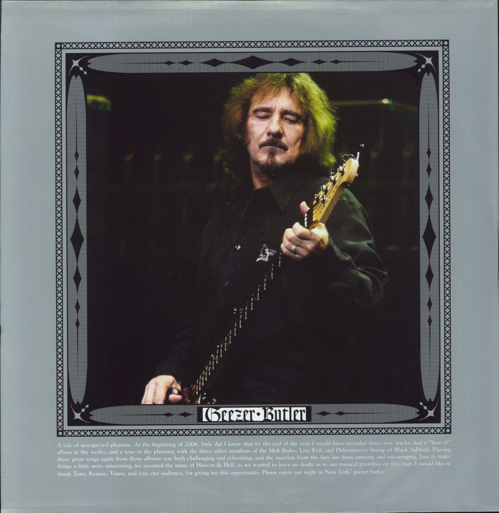 Heaven & Hell Radio City Music Hall Live German 2-LP vinyl record set (Double LP Album)