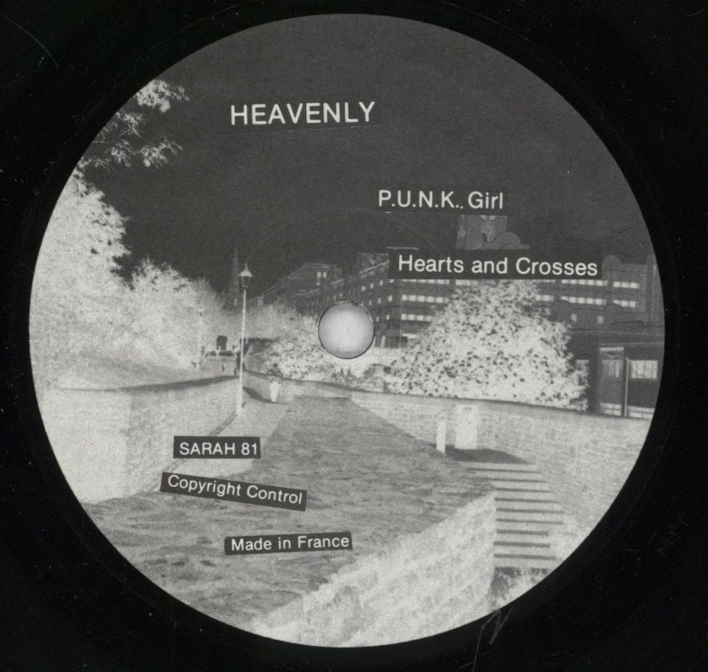 Heavenly P.U.N.K. Girl - Wrap-Around Sleeve + Insert UK 7" vinyl single (7 inch record / 45) HA307PU834883