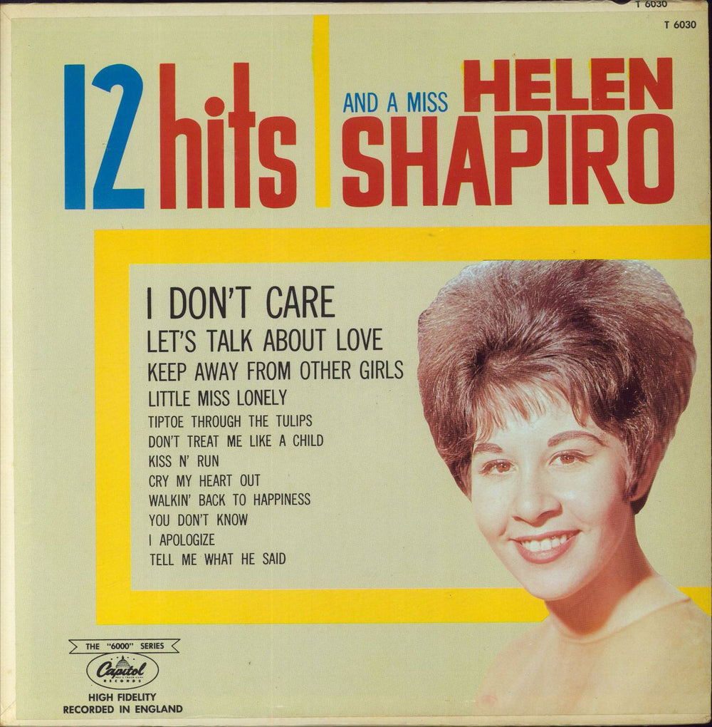 Helen Shapiro 12 Hits And A Miss Canadian vinyl LP album (LP record) T-6030