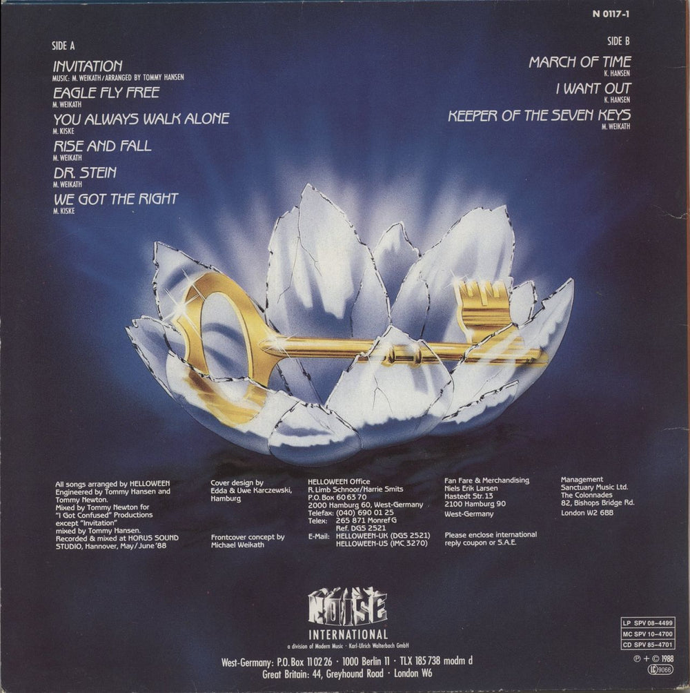 Helloween Keeper Of The Seven Keys - Part II - EX German vinyl LP album (LP record)