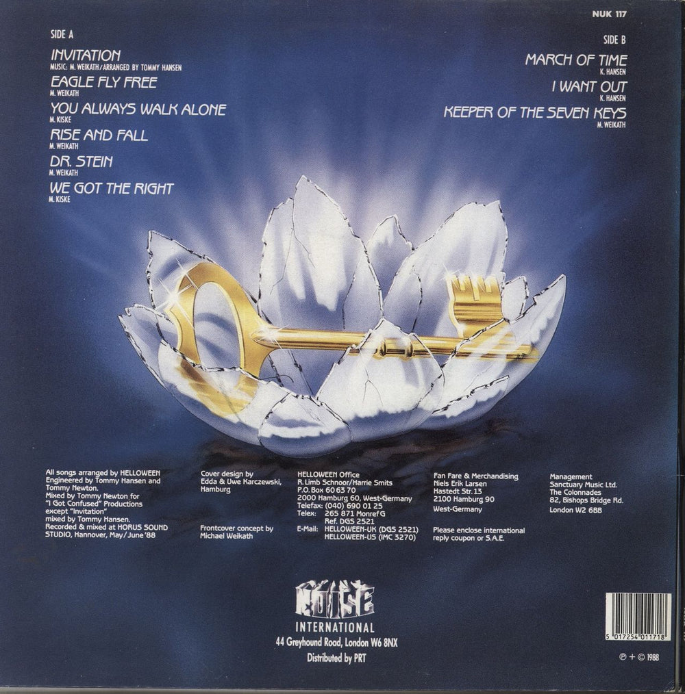 Helloween Keeper Of The Seven Keys - Part II - EX UK vinyl LP album (LP record) 5017254011718