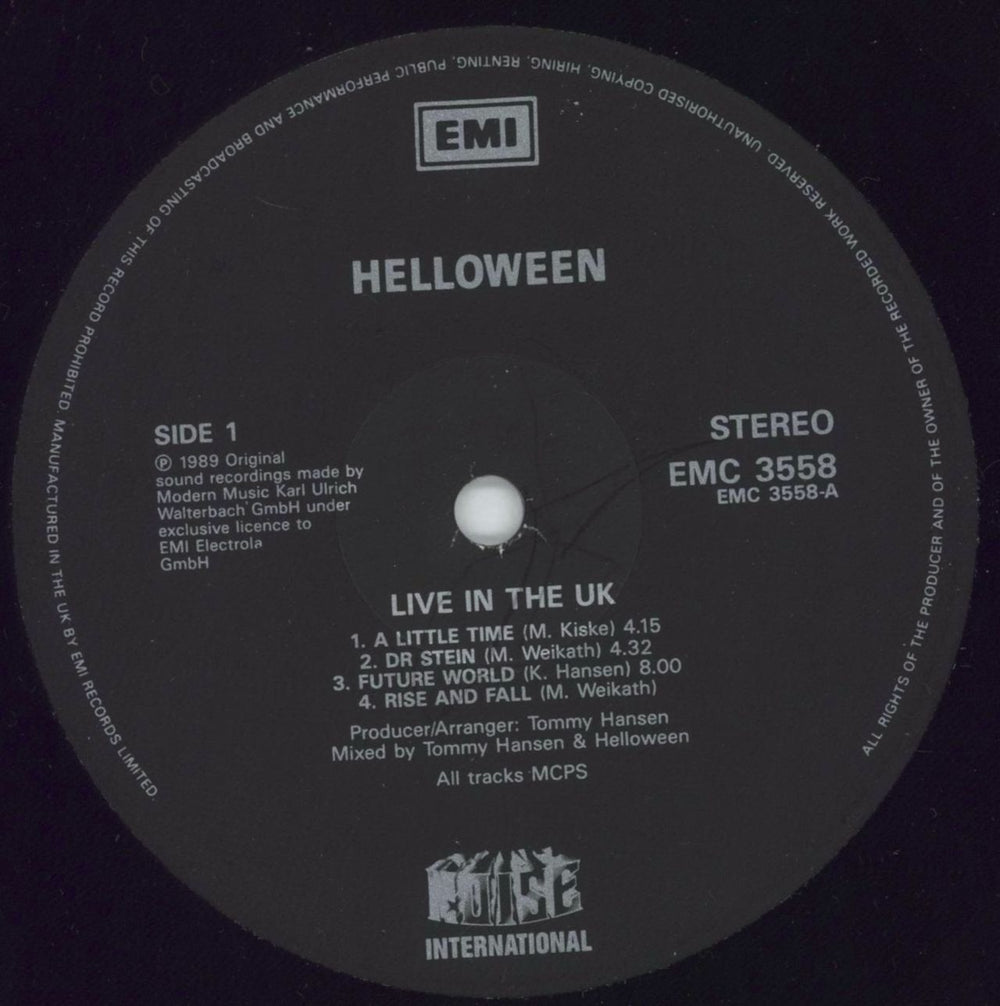 Helloween Live In The UK UK vinyl LP album (LP record) HLOLPLI374189