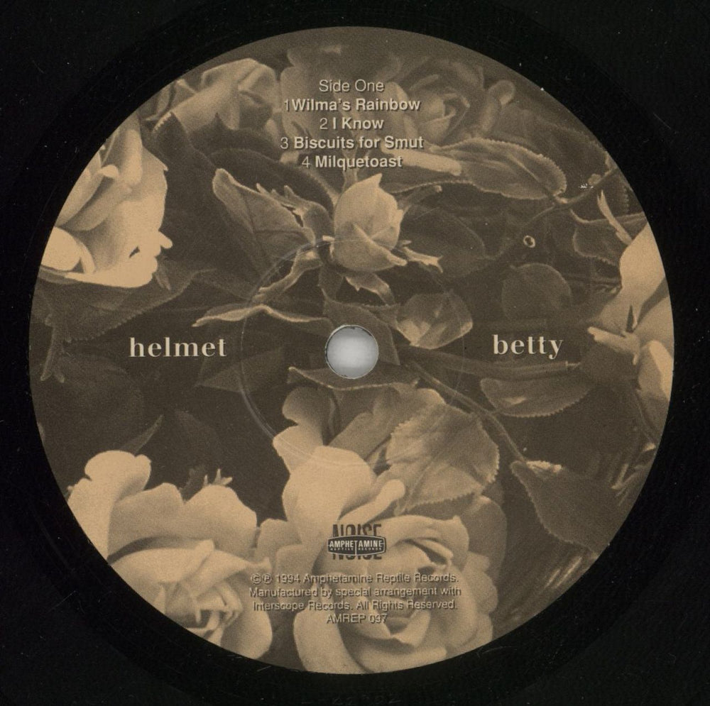 Helmet Betty US 10" vinyl single (10 inch record) HLM10BE179610