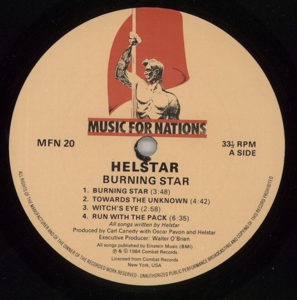 Helstar Burning Star UK vinyl LP album (LP record) I8LLPBU674389