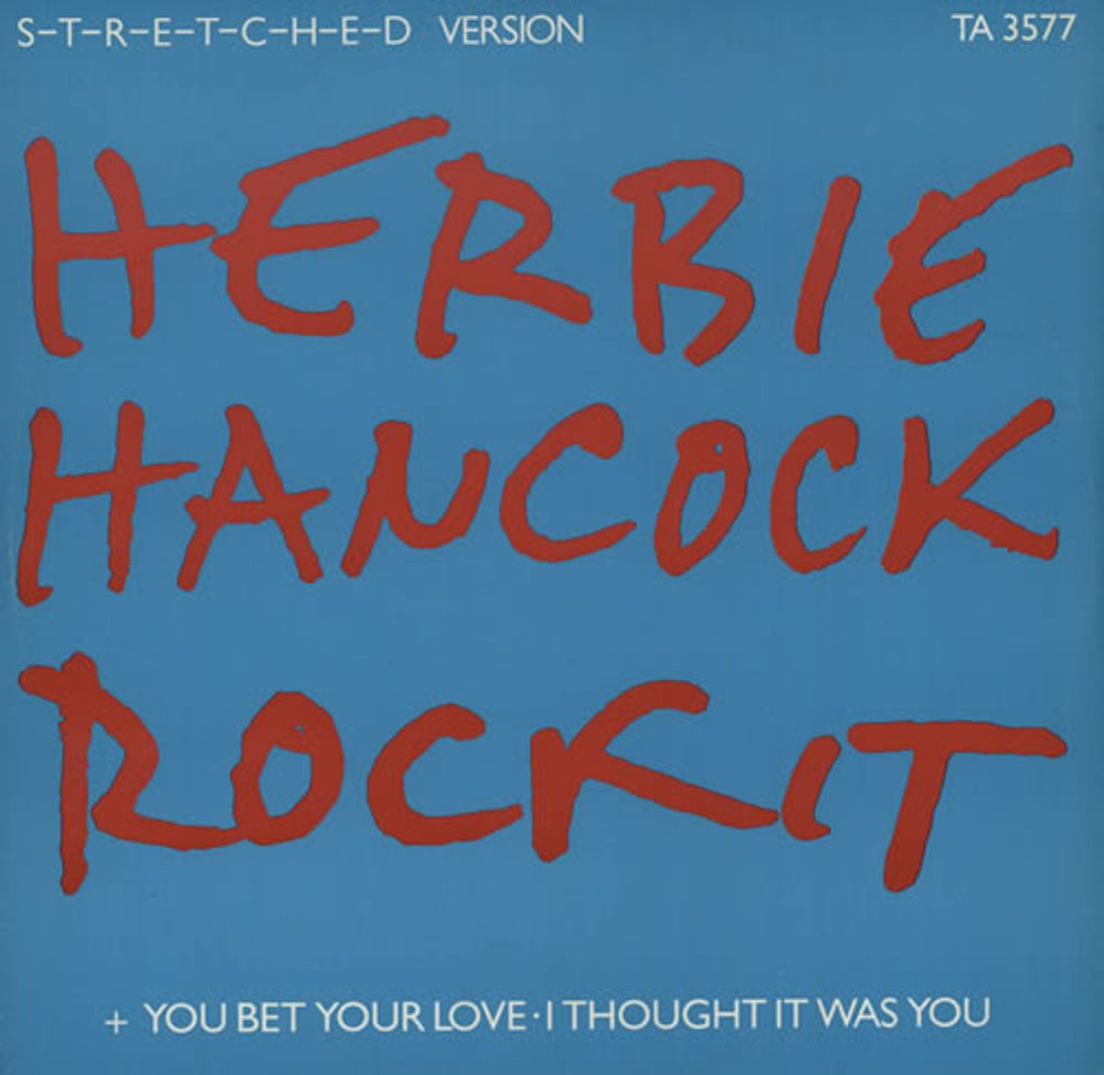 Herbie Hancock Rockit - p/s UK 12" vinyl single (12 inch record / Maxi-single) TA3577