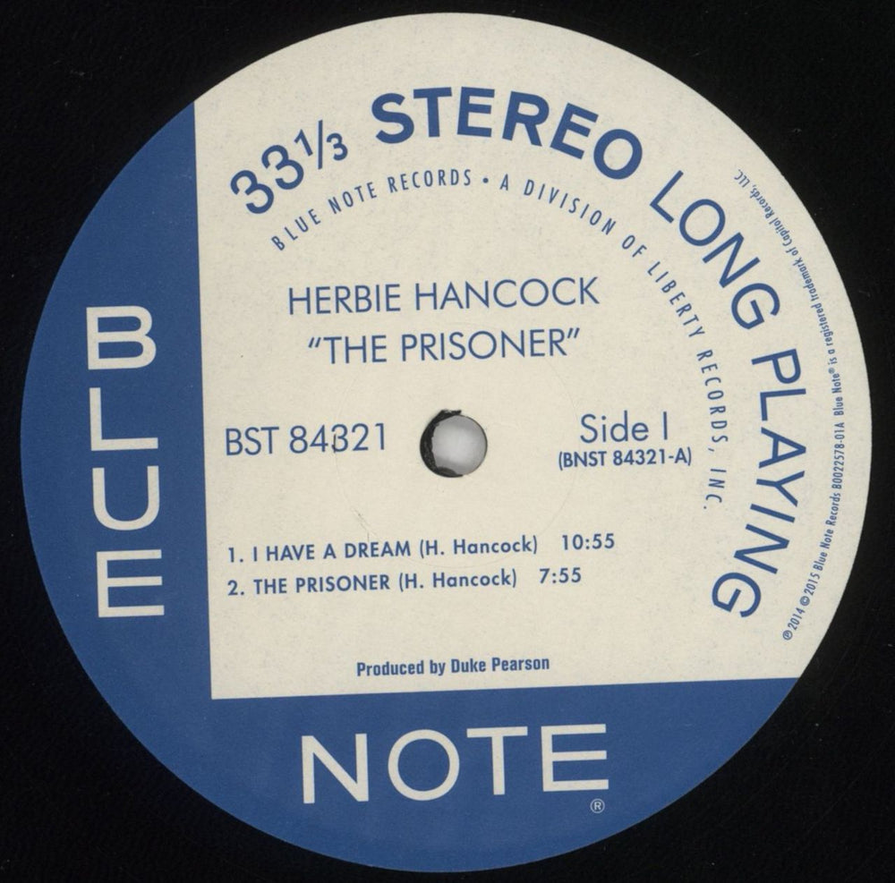 Herbie Hancock The Prisoner - Blue Note Records 75th Anniversary US vinyl LP album (LP record) HHALPTH853229