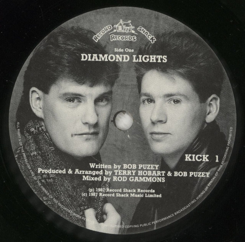 Hoddle & Waddle Diamond Lights UK 7" vinyl single (7 inch record / 45) H&W07DI193805