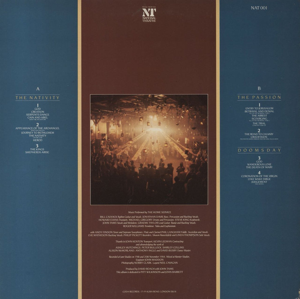 Home Service (Folk) The Mysteries - Music From The National Theatre Production Of The Nativity - The Passion - Doomsday UK vinyl LP album (LP record)