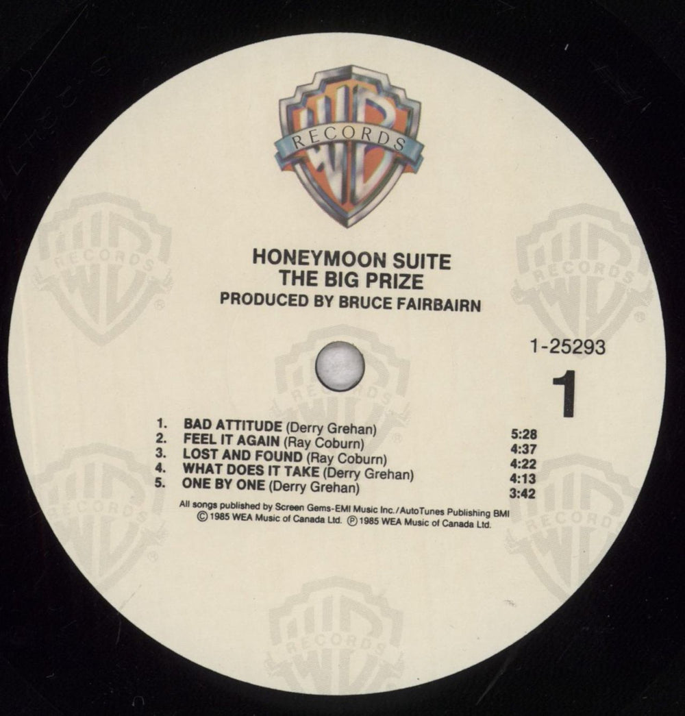 Honeymoon Suite The Big Prize US vinyl LP album (LP record) HA4LPTH709711