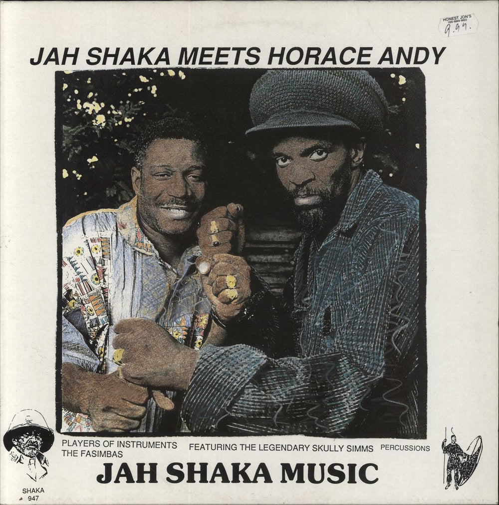Horace Andy Jah Shaka Meets Horace Andy UK vinyl LP album (LP record) SHAKA947