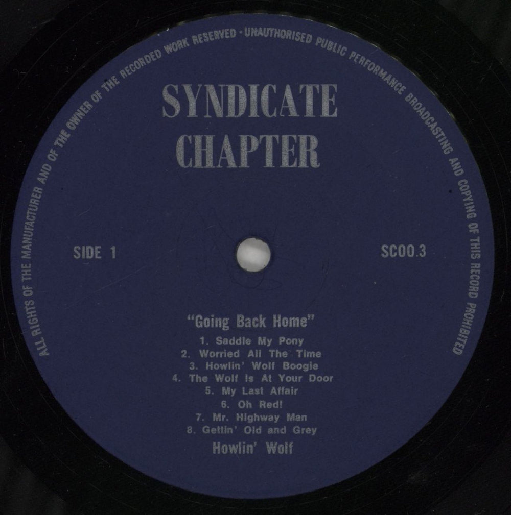 Howlin' Wolf Going Back Home UK vinyl LP album (LP record) HWOLPGO764453