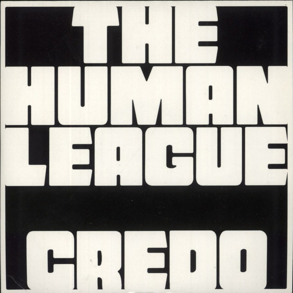 Human League Credo UK Promo CD album (CDLP) WOS085CDP