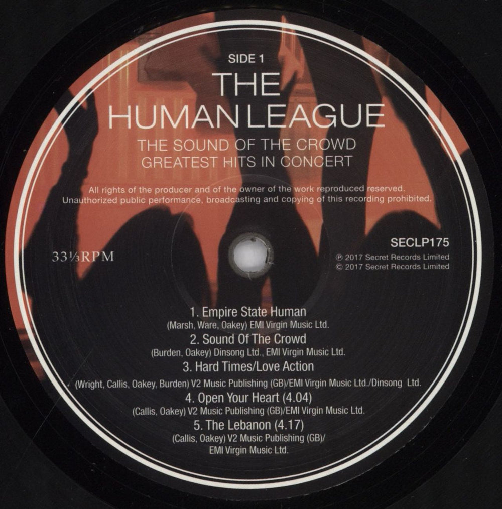 Human League The Sound Of The Crowd - Greatest Hits In Concert + DVD UK vinyl LP album (LP record) HUMLPTH831383