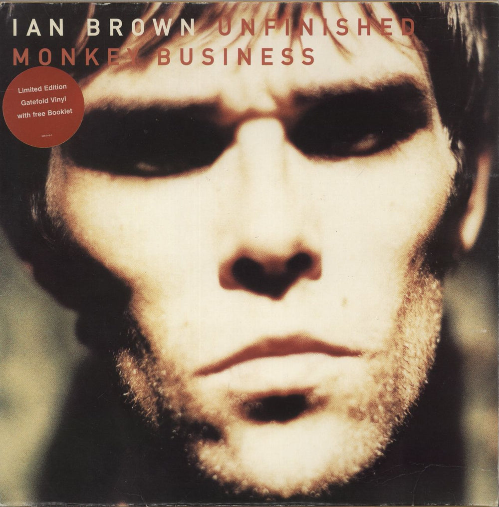 Ian Brown Unfinished Monkey Business + Booklet UK vinyl LP album (LP record) 539916-1