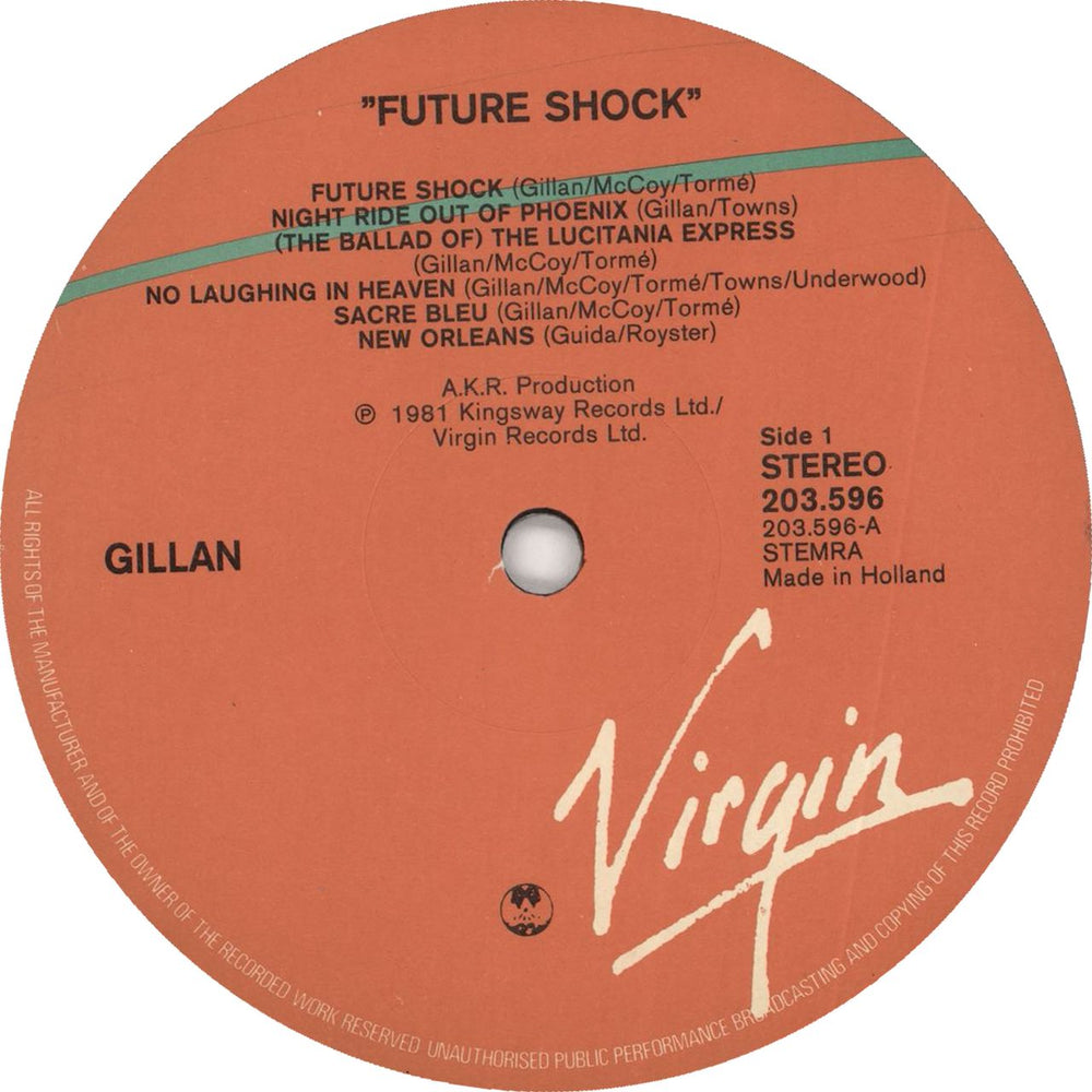 Ian Gillan Future Shock - Gatefold Sleeve With Booklet - EX Dutch vinyl LP album (LP record) GILLPFU724279