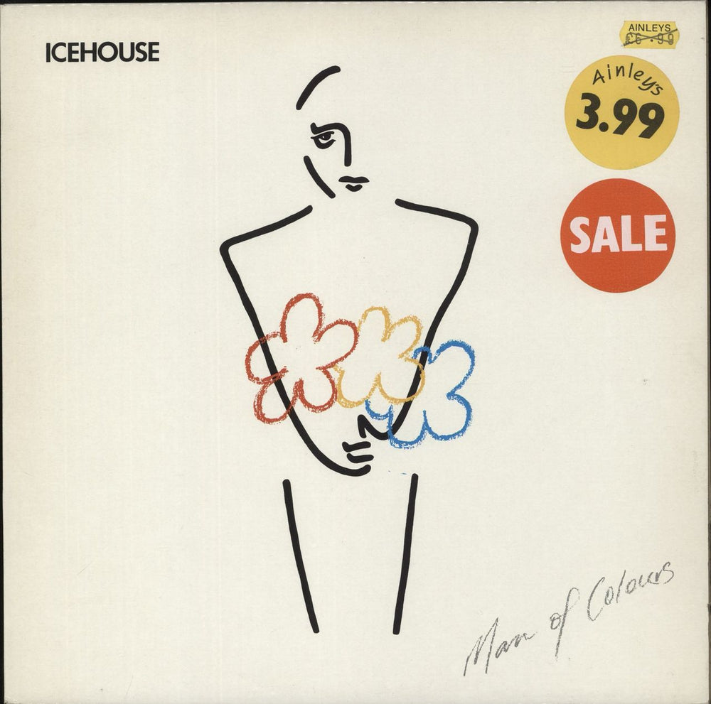 Icehouse Man Of Colours - Price Stickered UK vinyl LP album (LP record) CHR1592