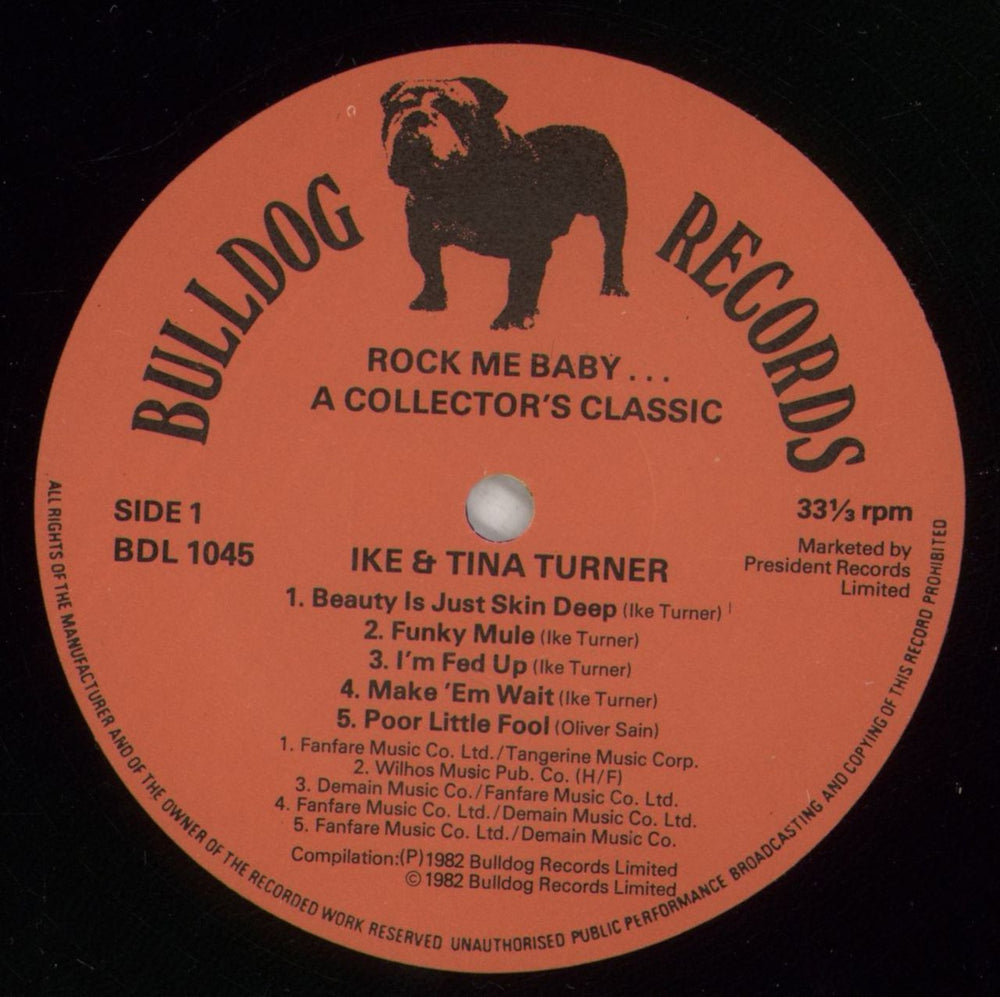 Ike & Tina Turner Rock Me Baby UK vinyl LP album (LP record) I&TLPRO252054