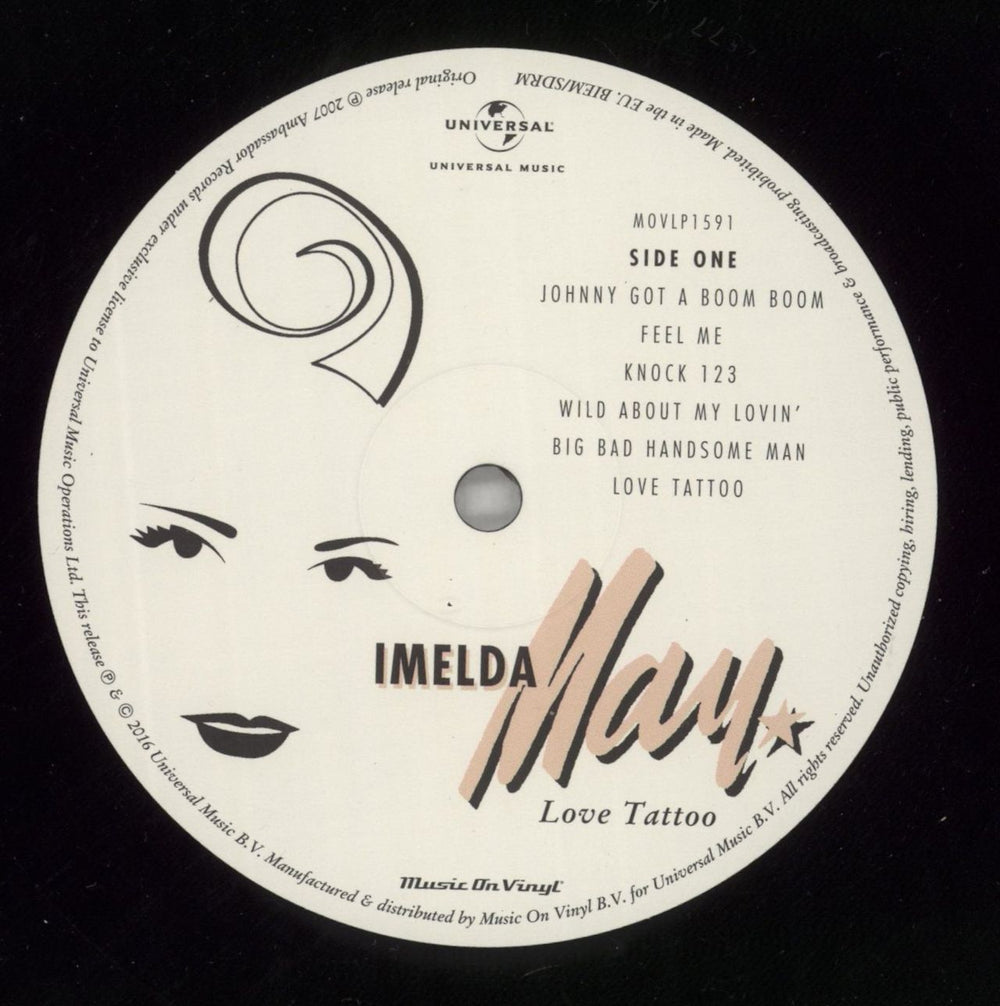 Imelda May Love Tattoo - 180 Gram Vinyl UK vinyl LP album (LP record) IM-LPLO866364