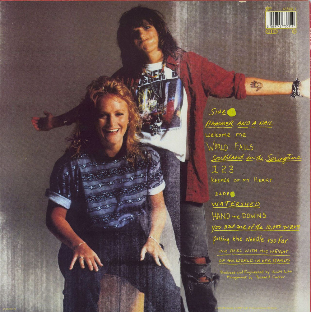 Indigo Girls Nomads · Indians · Saints UK Promo vinyl LP album (LP record) 5099746730819