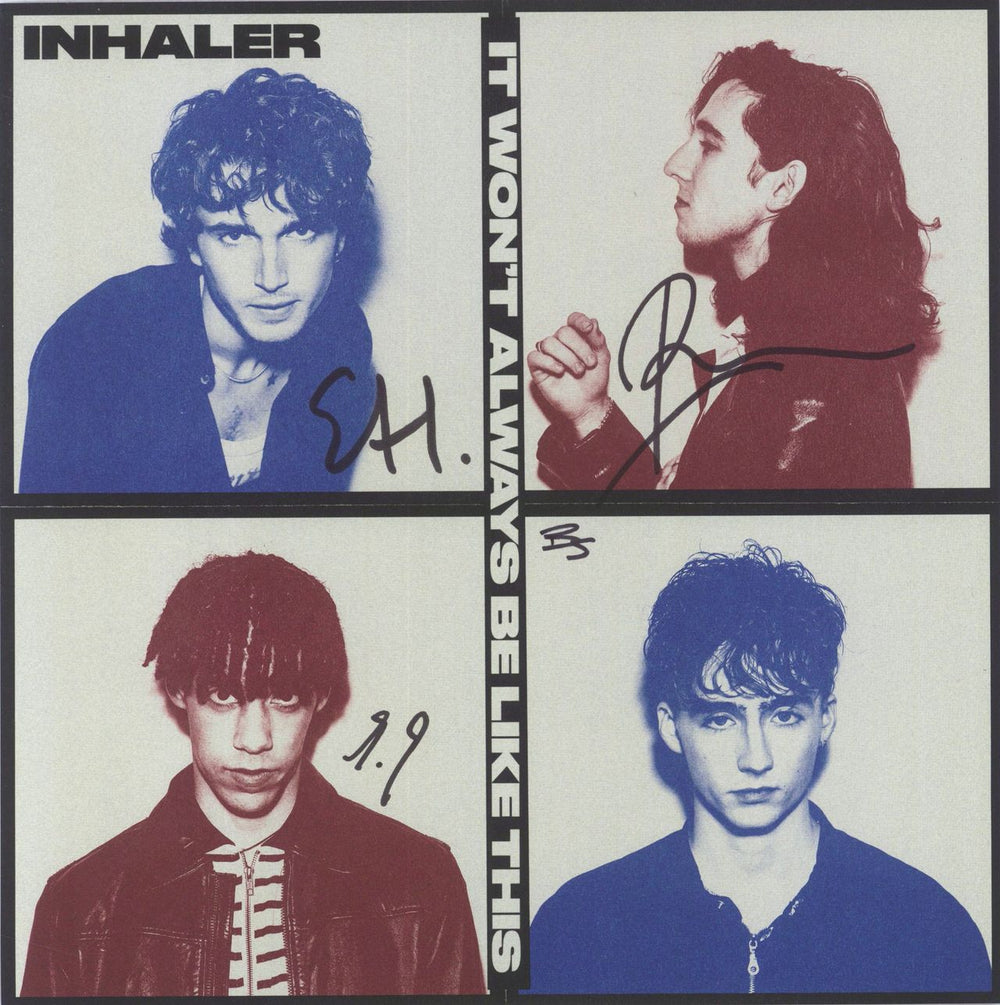 Inhaler It Won't Always Be Like This - Blue Vinyl + 7" Pink Vinyl + Signed Insert UK vinyl LP album (LP record)