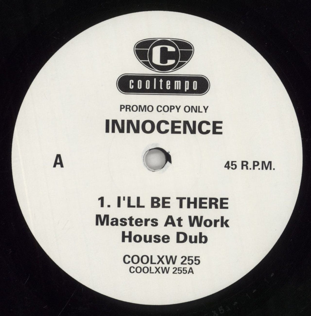 Innocence I'll Be There UK Promo 12" vinyl single (12 inch record / Maxi-single) COOLXW255