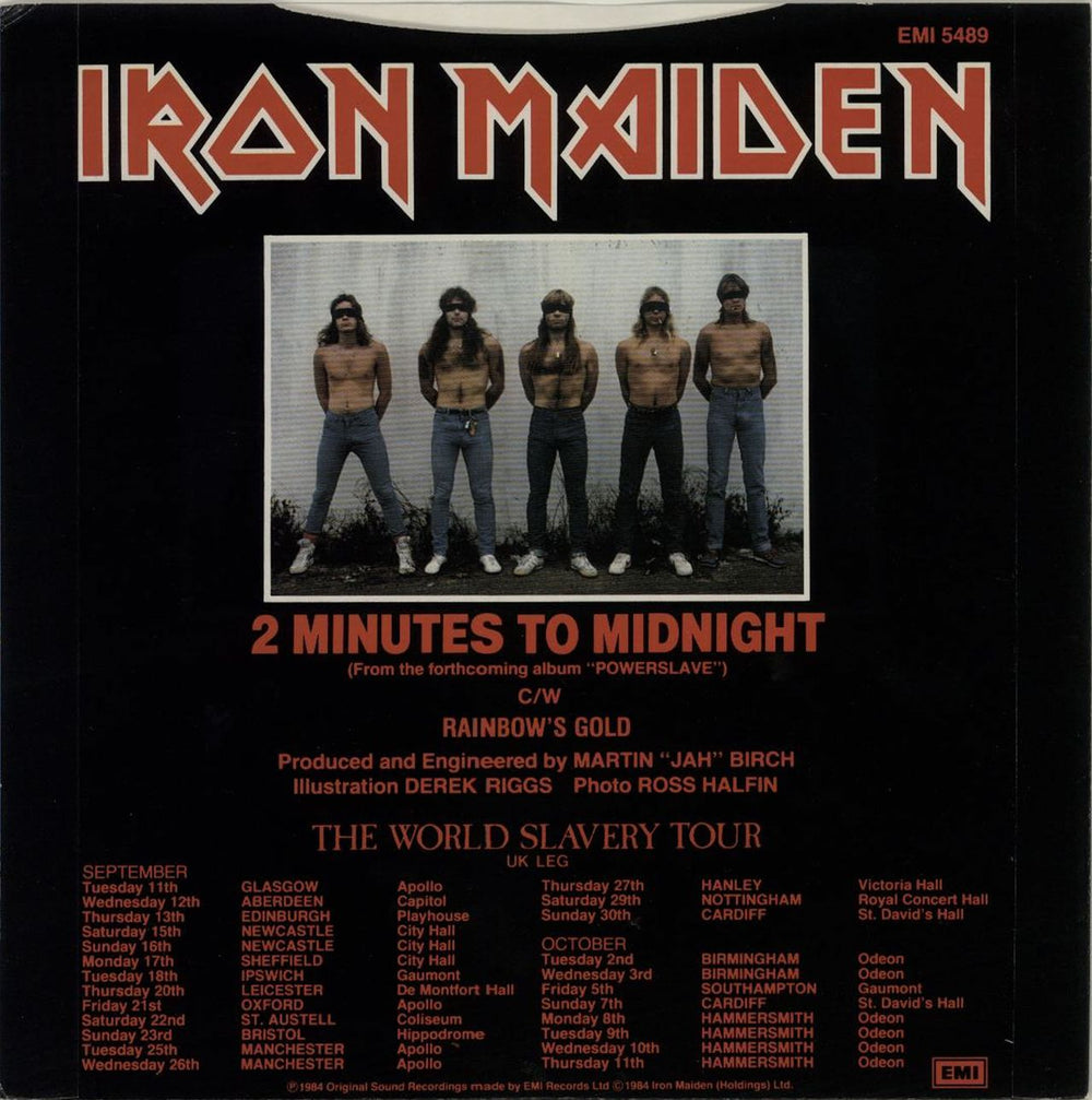 Iron Maiden 2 Minutes To Midnight - 4pr UK 7" vinyl single (7 inch record / 45) IRO07MI01456